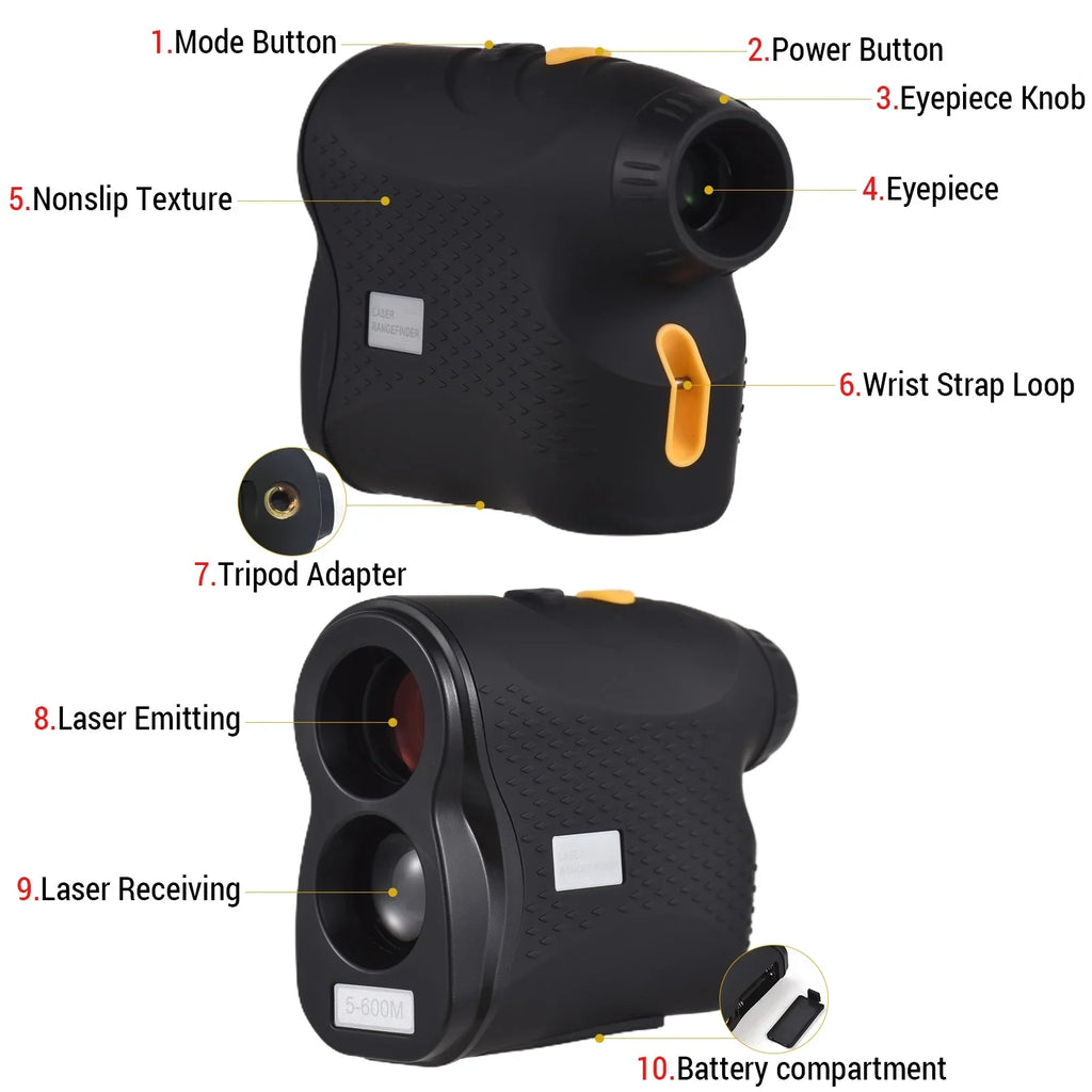 Monocular 600M Rangefinders, 800M Digital Measurement / for 1000M moobody with / Telescope , Perfect