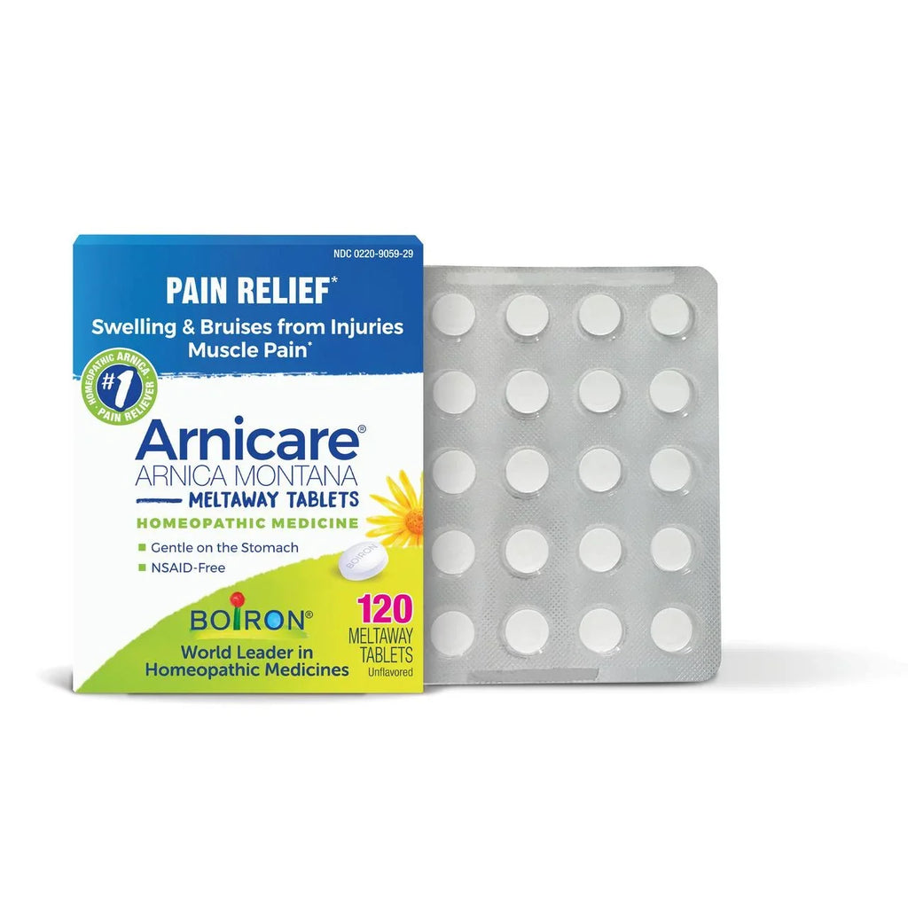 for from Pain Bruises Tablets Muscle Tablets, Arnicare Medicine Relief, Injuries, 120 Boiron & Homeopathic Pain, and Swelling Meltaway