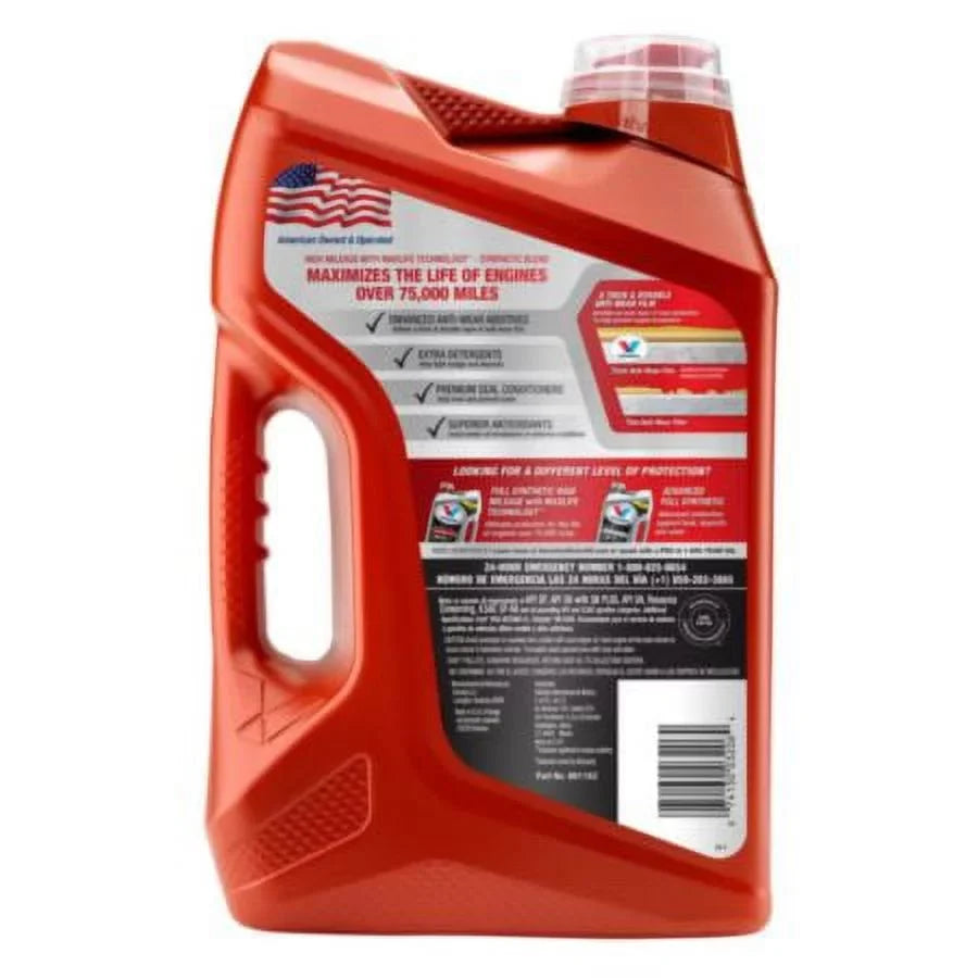 Cycle 5 qt 4 Synthetic 5W-20 Valvoline Motor Engine Blend Oil