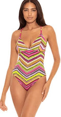 MULTI One-Piece Virtue Farah Abigail Large Rebecca Swimsuit, by Becca US
