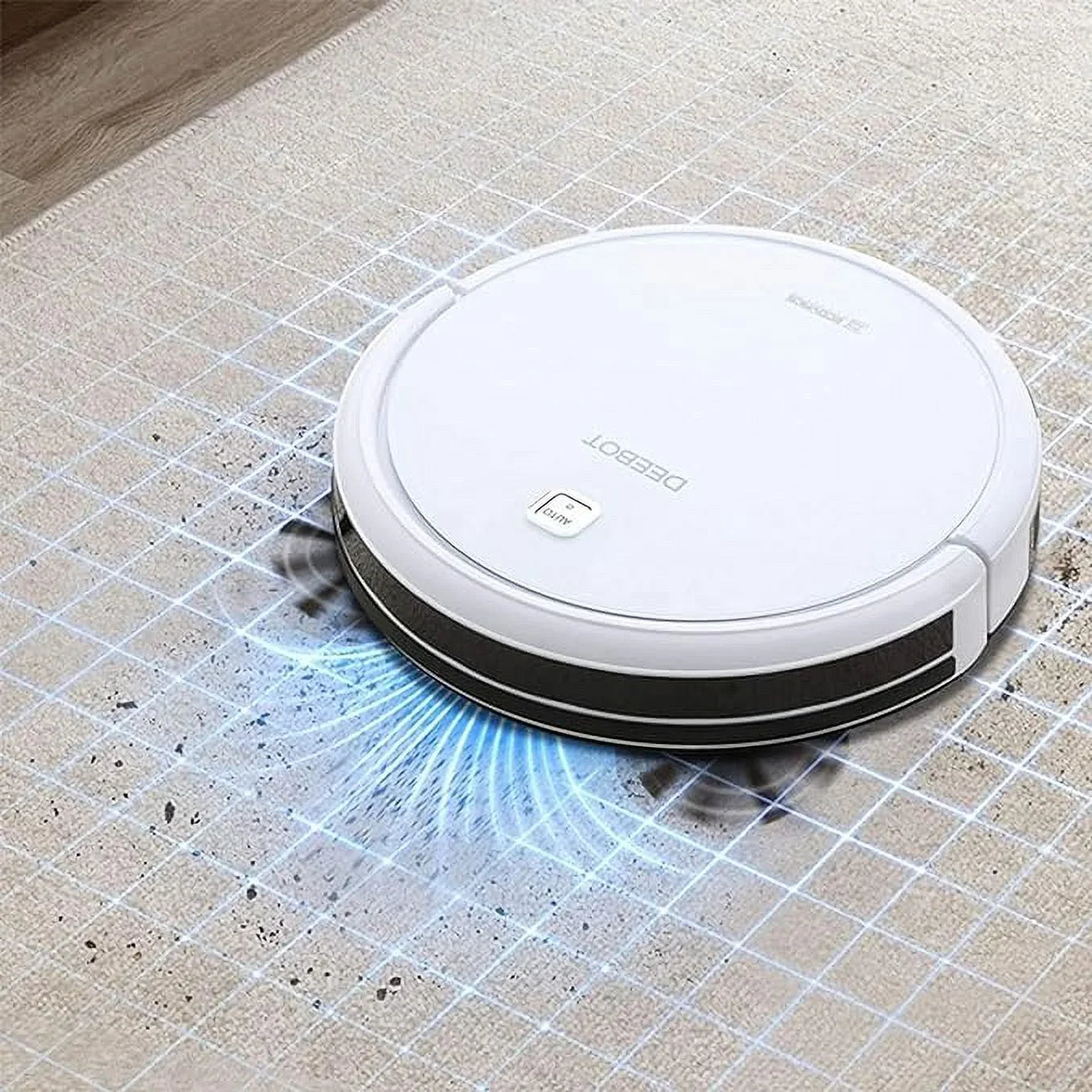 N79W Lavender Ecovacs Vacuum Cleaner Deebot Robotic Open White Robotics Box DN622.31 and