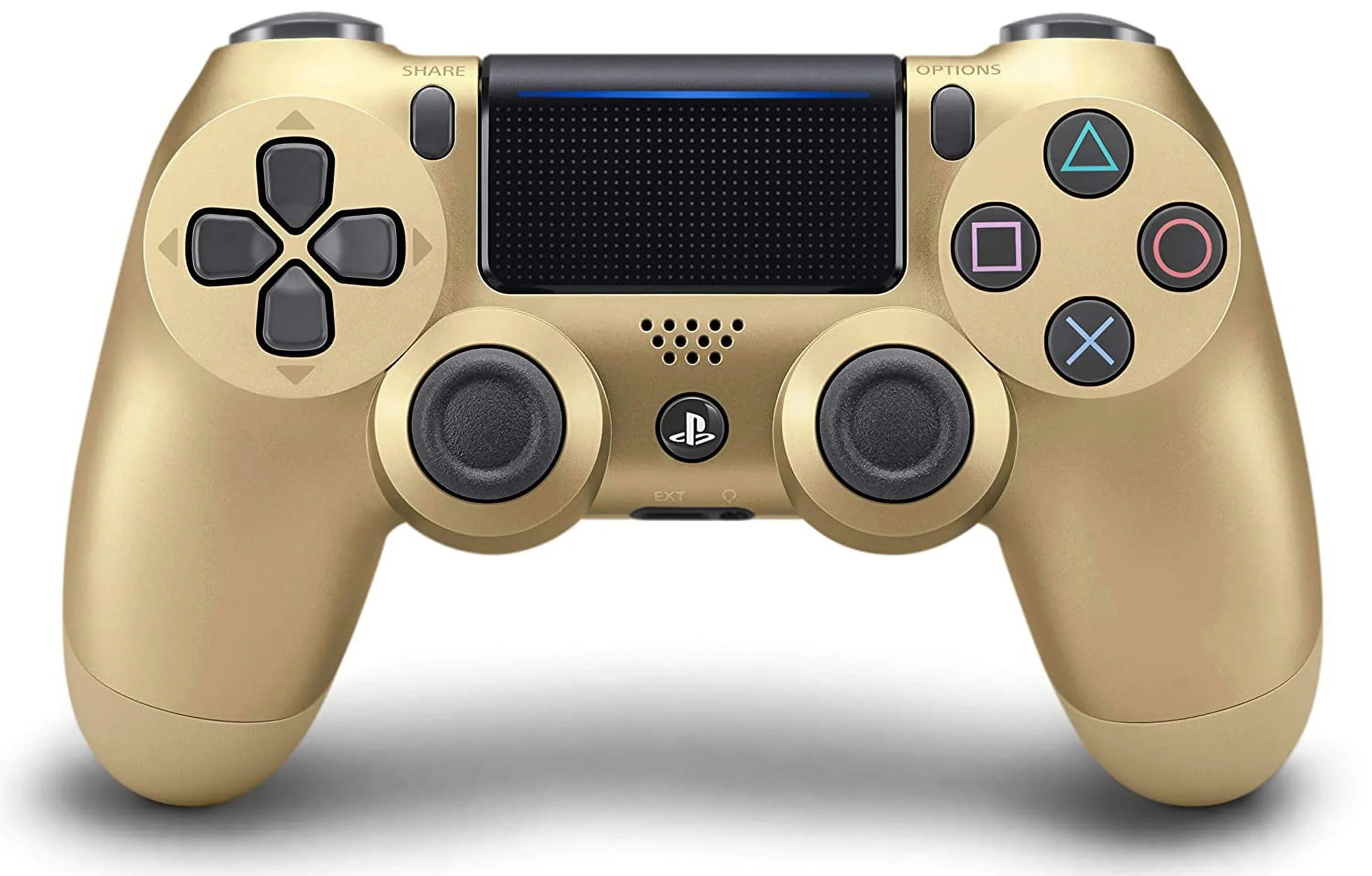 Gold BOLT Dual Controller Like Controller PS4 Chatpad Pre-Owned For Shock Bundle. AXTION (Refurbished: New) + Sony Black for Console PS4 Wireless Gaming