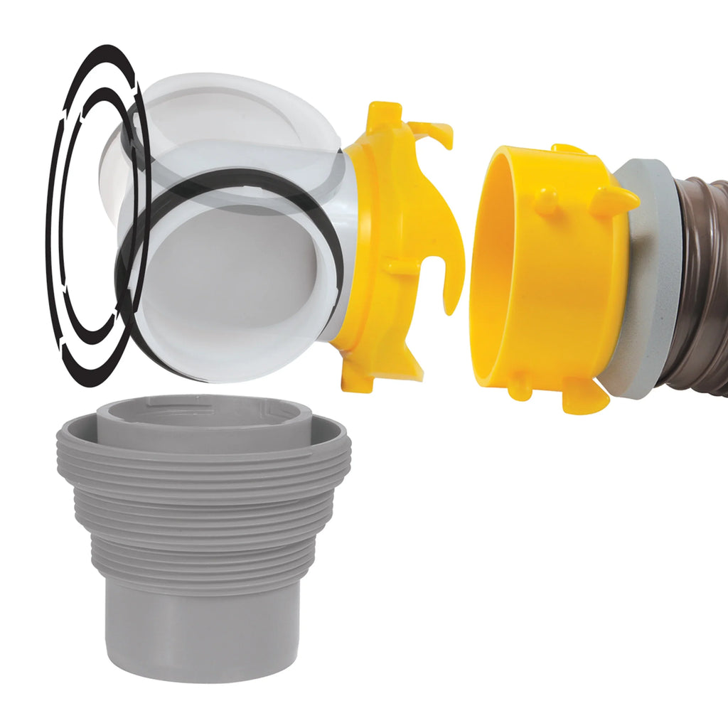 Sewer (39628) Heavy-Duty HTS Multicolor | 360 Kit Vinyl, Hose Camco Camper/RV 20-Foot Revolution