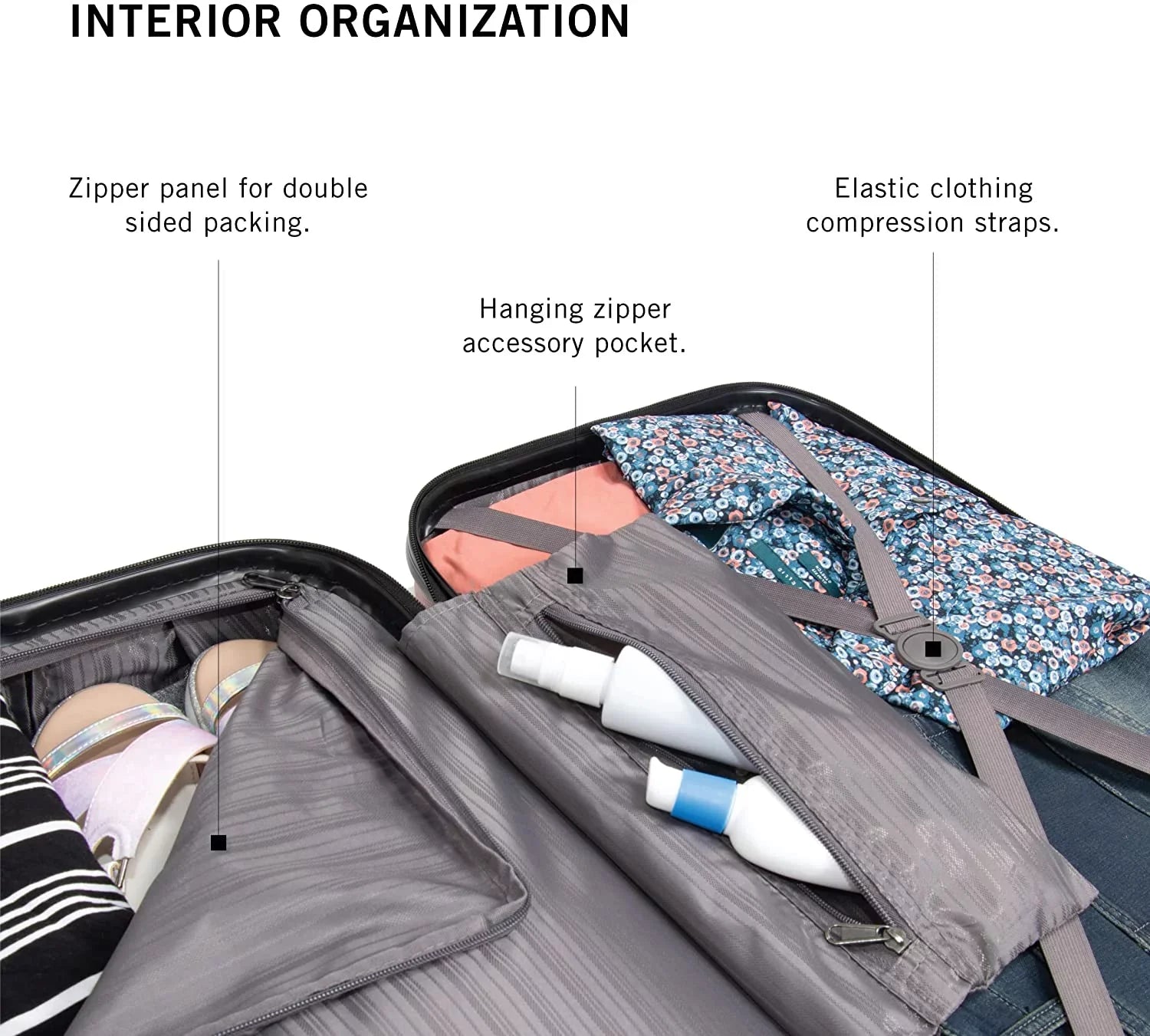 REACTION 24-Inch Bounds Suitcase, Durable Rose Size 4-Wheel Of Gold, Cole Checked Out Hardshell Lightweight Cabin Kenneth Travel Spinner