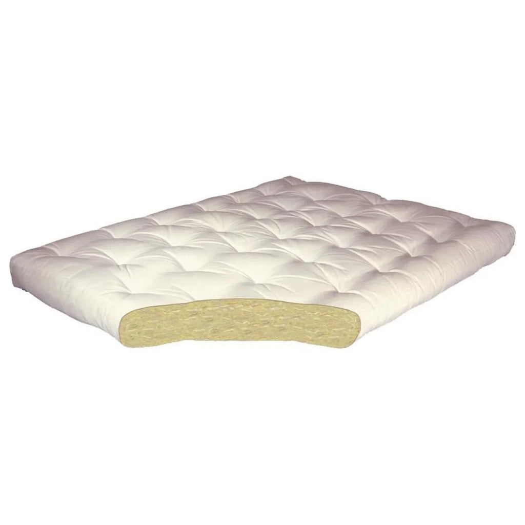 King #604 All Mattress-Color:Leather,Material:Cotton,Quantity:1 Futon Cotton Leather 4"