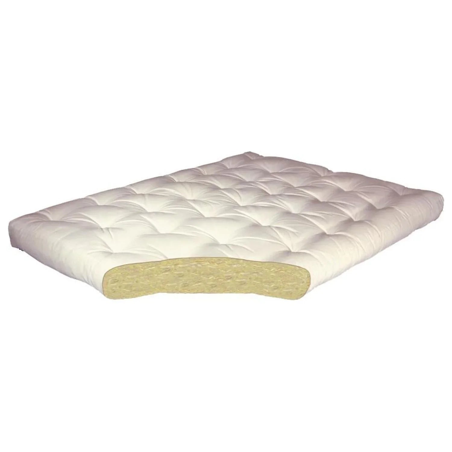 King #604 All Mattress-Color:Leather,Material:Cotton,Quantity:1 Futon Cotton Leather 4"