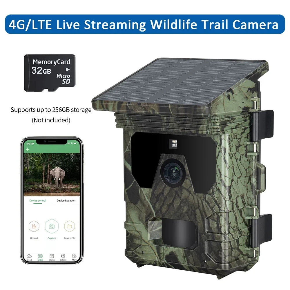 Support, Alert & Live 256GB Camcorder, Anself 30MP, HC Video Stream 2K Activated Waterproof Motion with 4G 600Pro, Stay Recording