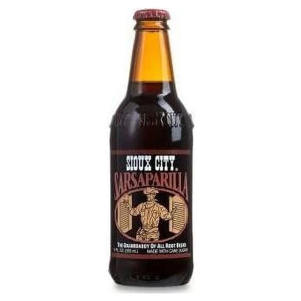 Bottles) 12 Oz Glass Sioux Sarsaparilla (24 - City