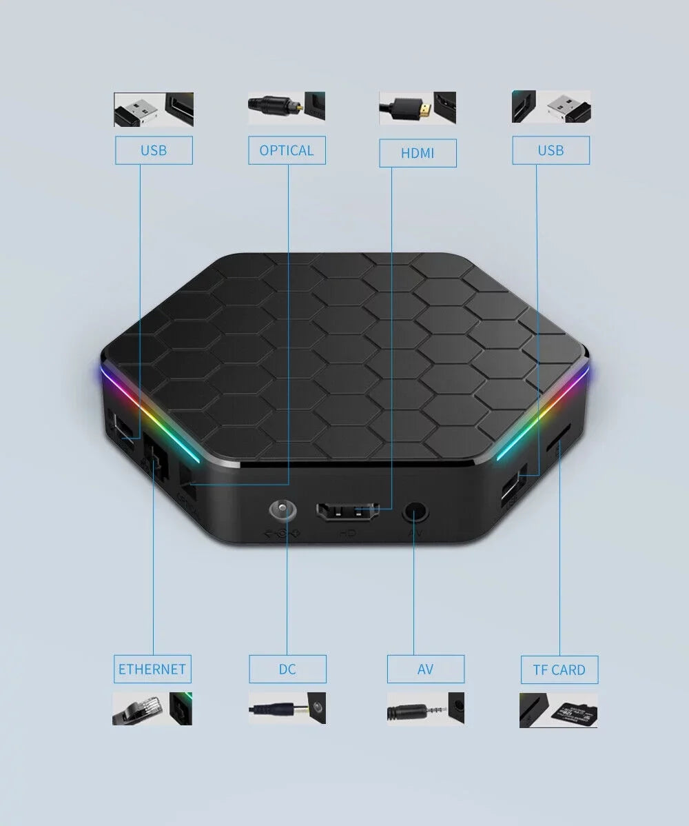 Android 6K JahyShow UHD Enjoy T95Z Quality and Box: Smart TV Features Plus 12.0