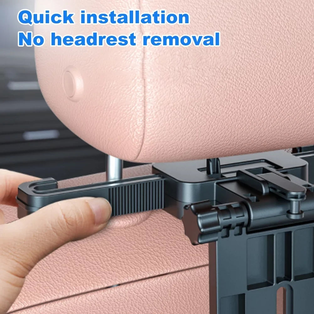 Table Phone Car Adjustable for Working, Seat Back Writing, Food Eating Car Carevas Foldable Car Black Seat Holder Tray, Multifunctional with Travel Table
