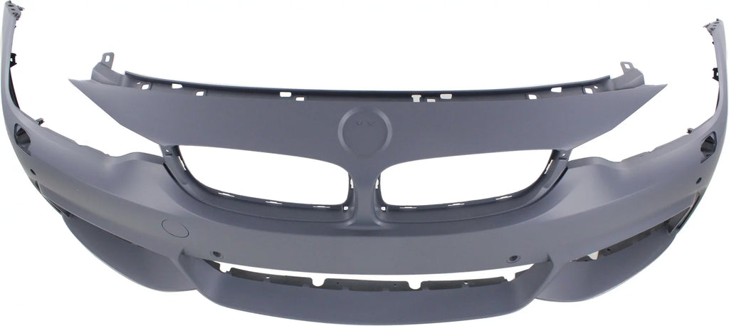 BMW Primed 4-SERIES HLW For M with Sport BUMPER Sensor COVER with Holes/Cam Front 2014-2018 Compatible Line Conv/Coupe/HB PDC