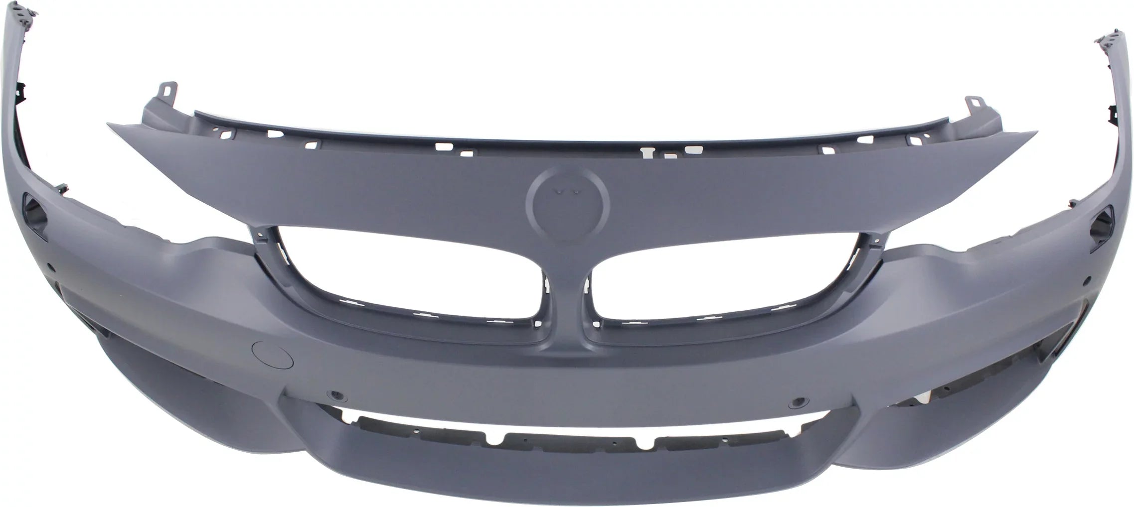 BMW Primed 4-SERIES HLW For M with Sport BUMPER Sensor COVER with Holes/Cam Front 2014-2018 Compatible Line Conv/Coupe/HB PDC