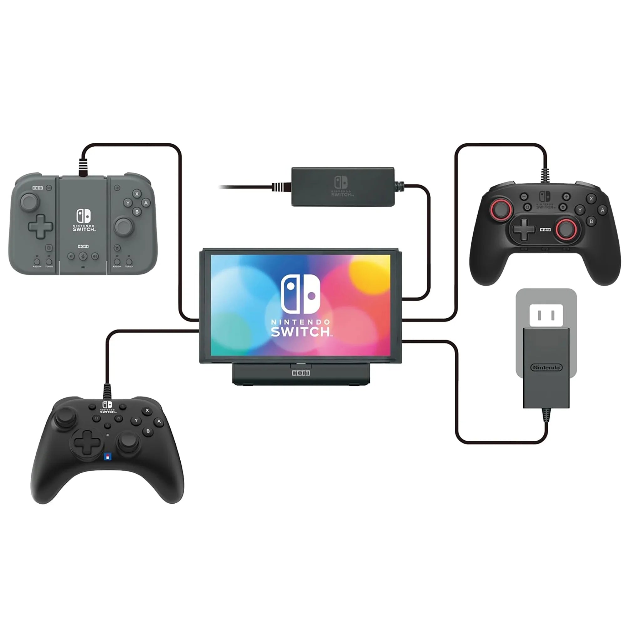 Stand Portable for Play Nintendo HORI Switch USB