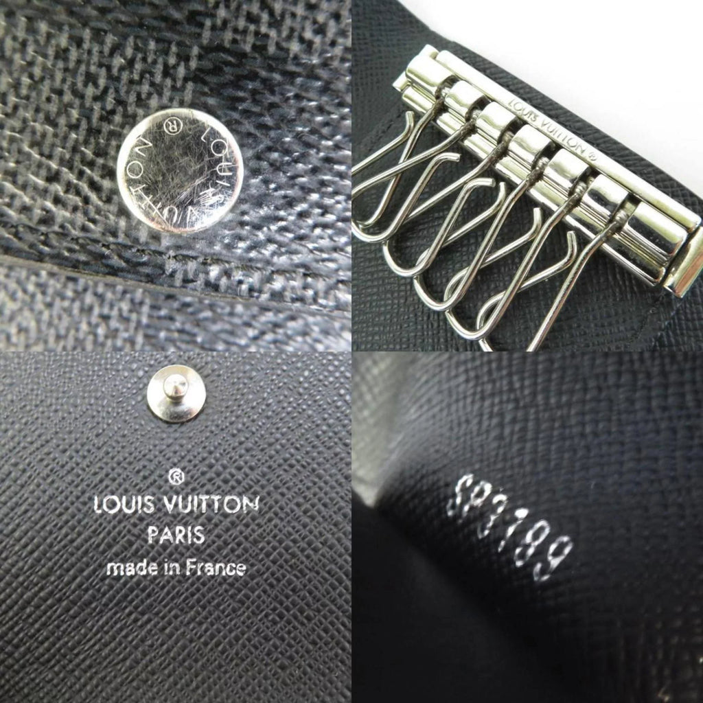 Pre-Owned Multicle (Good) LOUIS Damier Key M62662 VUITTON Canvas Men's Black Louis Vuitton 6 Graphite Case