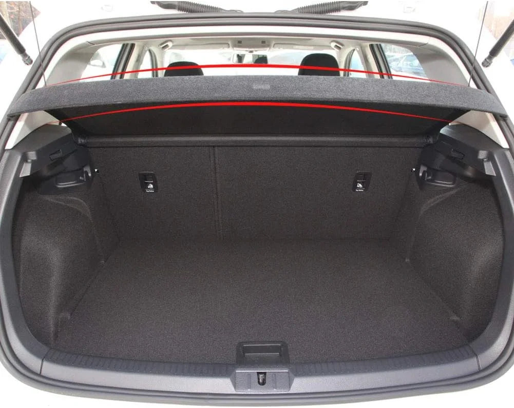 Hatchback Privacy Trunk VW Shade Rear Volkswagen 2015 Golf 7 GOLF 2015-2019 Black 2019 7 Luggage for Non-retractable GTI 2017 Cargo GTI 2018 Fit Cover 2016 Accessory,
