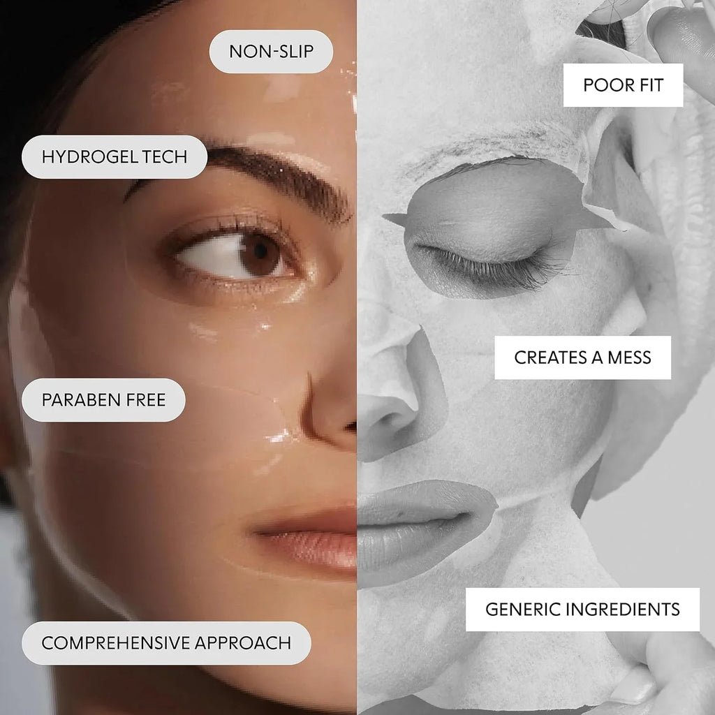 SLEEP Acids Oils, Restored Leaves 5 - Skin Fatty Hydrated, and pc Nighttime Plump, Facial Antioxidants, Slugging Mask - Layers and and Natural Hydrogel Skin Toned, Vitamins, - with -