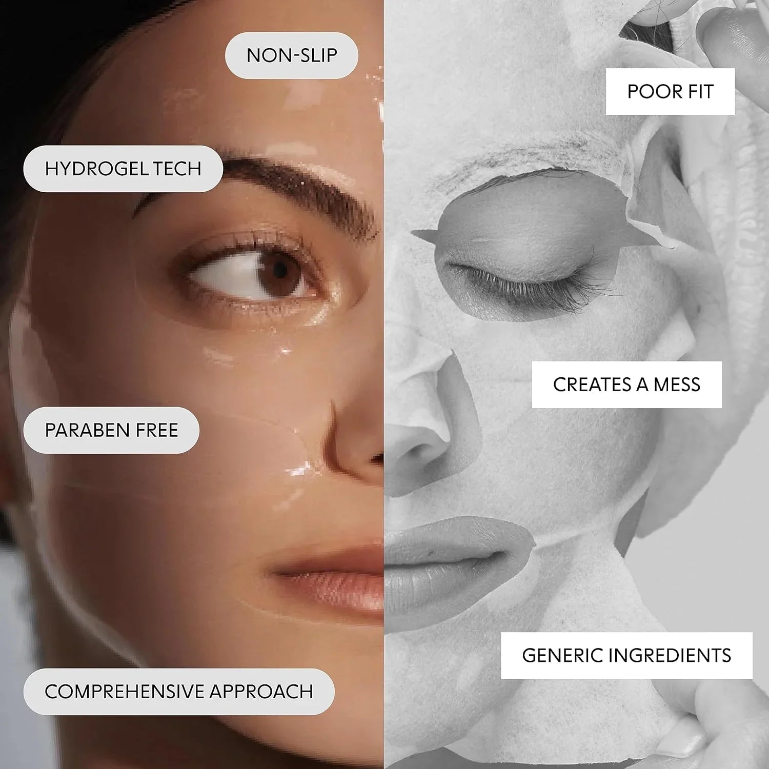 SLEEP Acids Oils, Restored Leaves 5 - Skin Fatty Hydrated, and pc Nighttime Plump, Facial Antioxidants, Slugging Mask - Layers and and Natural Hydrogel Skin Toned, Vitamins, - with -