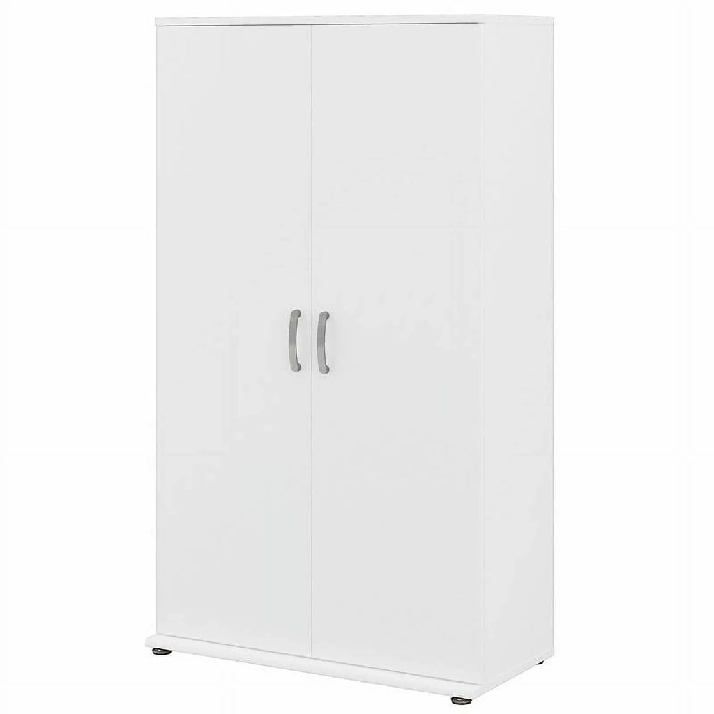 Wood Garage in - White Pemberly Row Engineered Cabinet Storage Tall