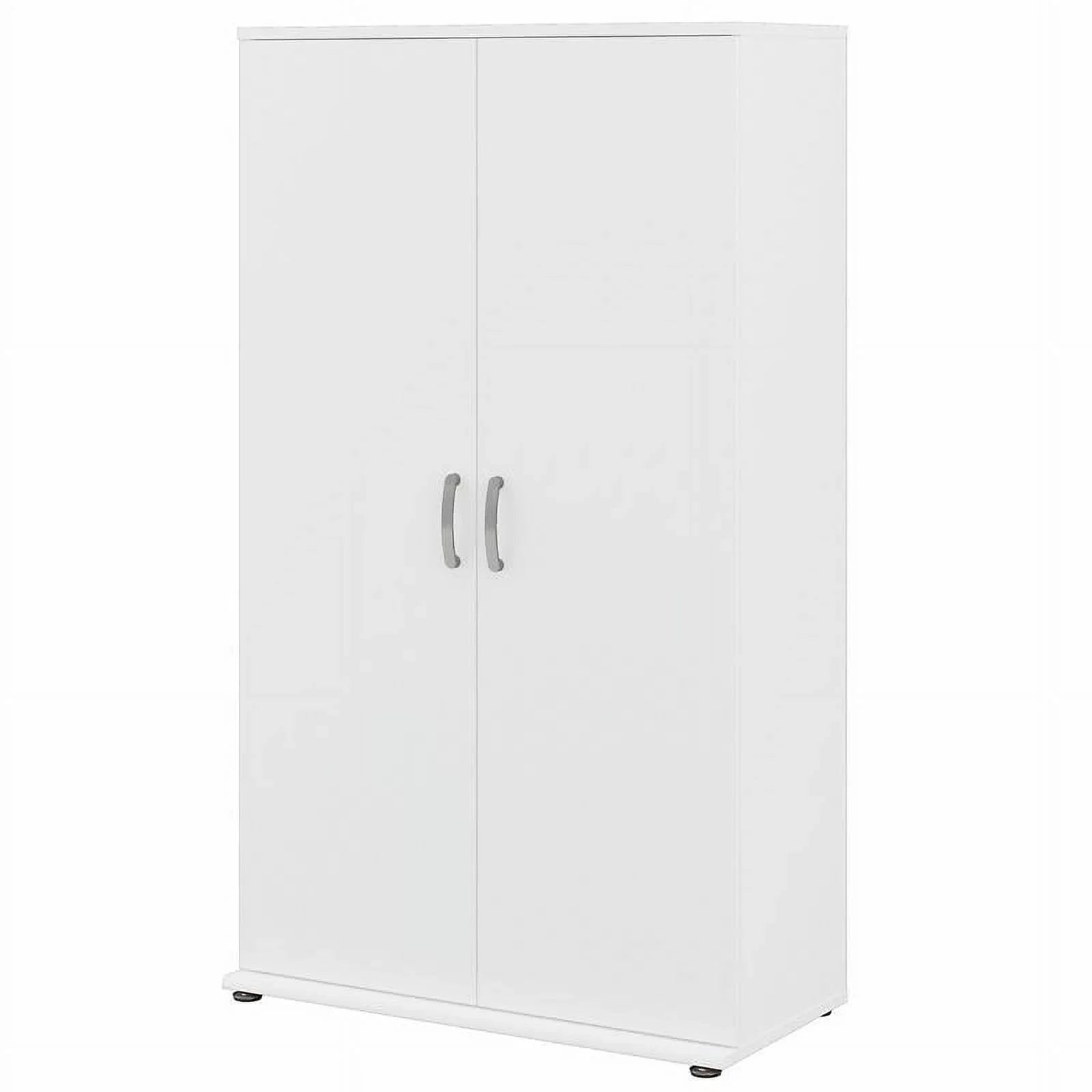 Wood Garage in - White Pemberly Row Engineered Cabinet Storage Tall