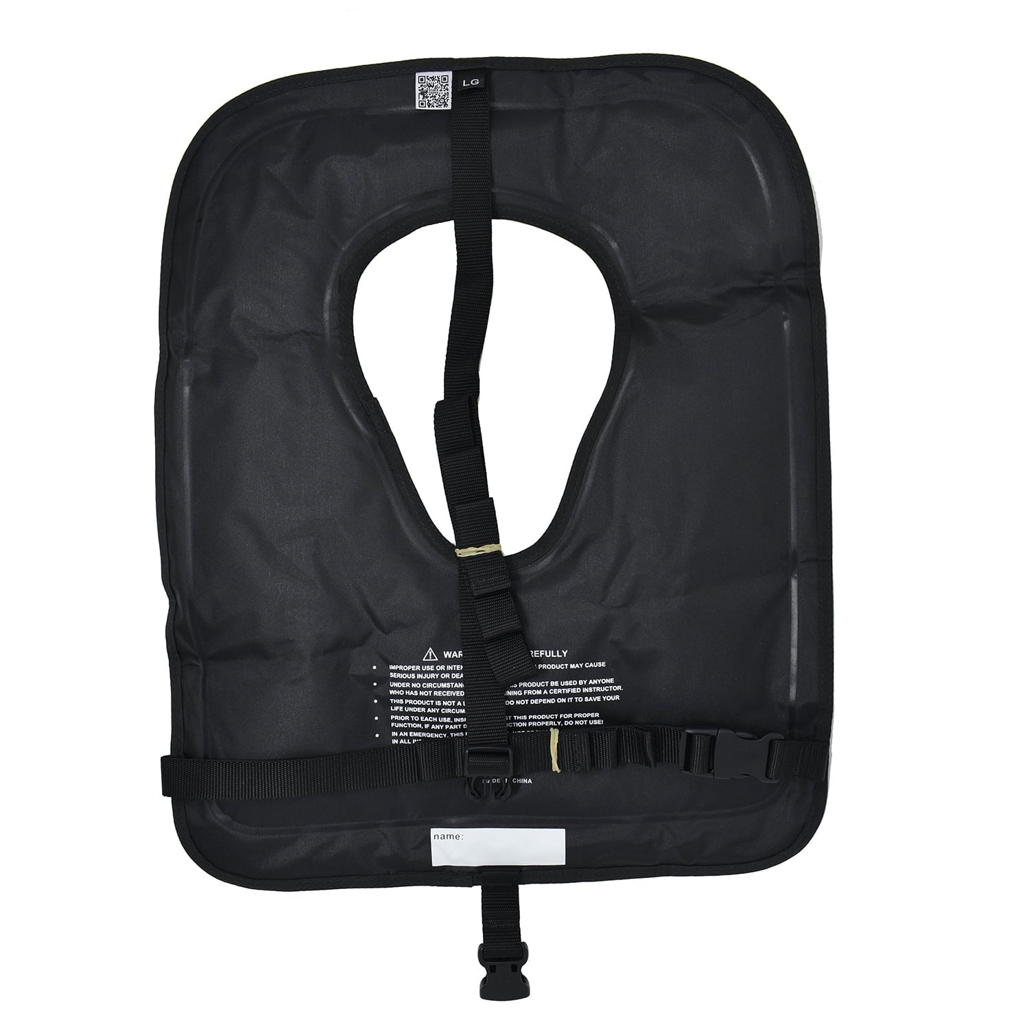 Black Snorkel Adult Scuba Box, w/ Vest X-Large Choice Name