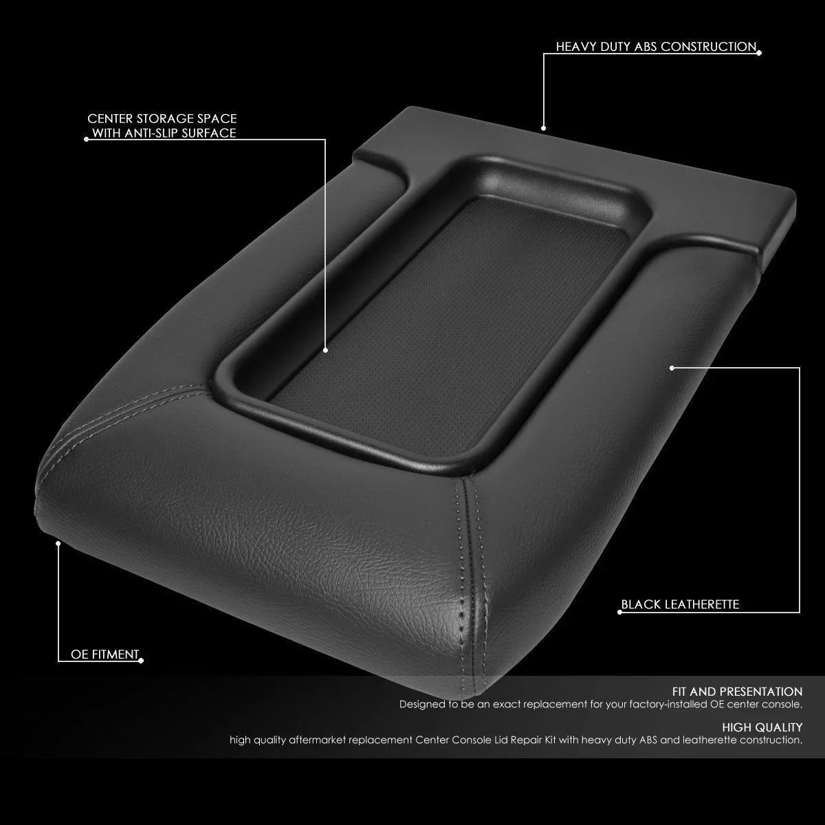 Chevrolet Latch GMC Console Cadillac Center Armrest For Teledu Lid