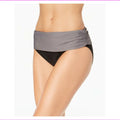 Foldover Bottoms in Calvin Bikini Black, Klein Large