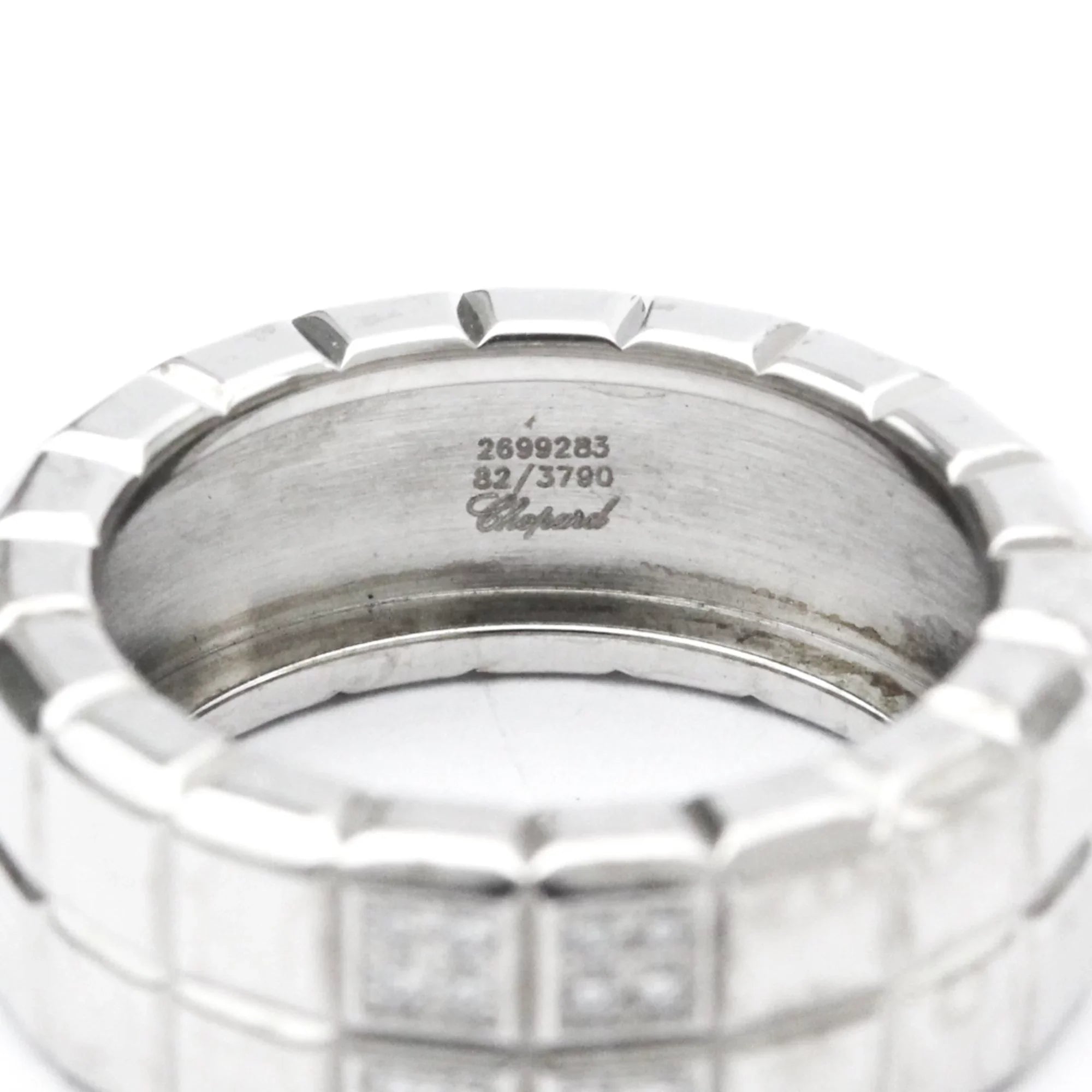 Ring Band 82/3790 Fashion Pre-Owned White (18K) Cube Ice Diamond Chopard (Good) Gold