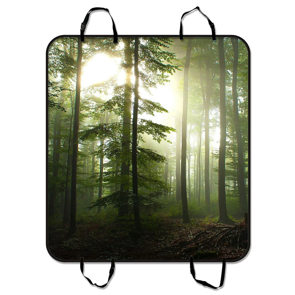 Seat Trucks 54x60 Cars GCKG SUV Dog Seat and Mat Hammock Sunshine Trunk Car Cargo Car Pet Forest Mat Cover For Mat inches