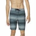 20" Stripe Shorts 2-Way Men's Black-Large Dwr Board Speedo Bondi Stretch Purview