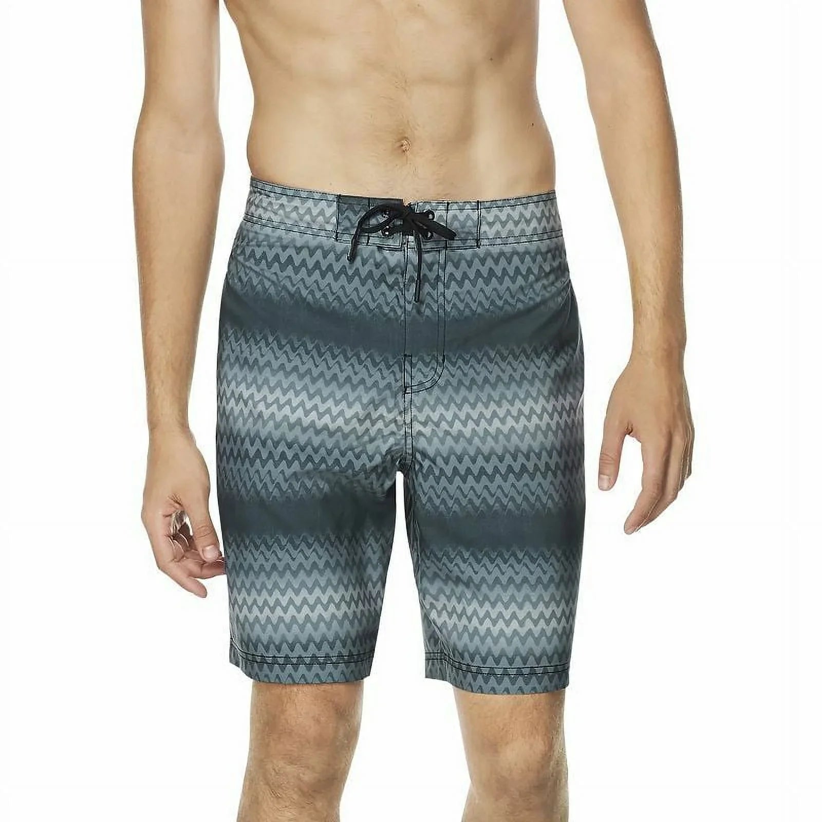 20" Stripe Shorts 2-Way Men's Black-Large Dwr Board Speedo Bondi Stretch Purview