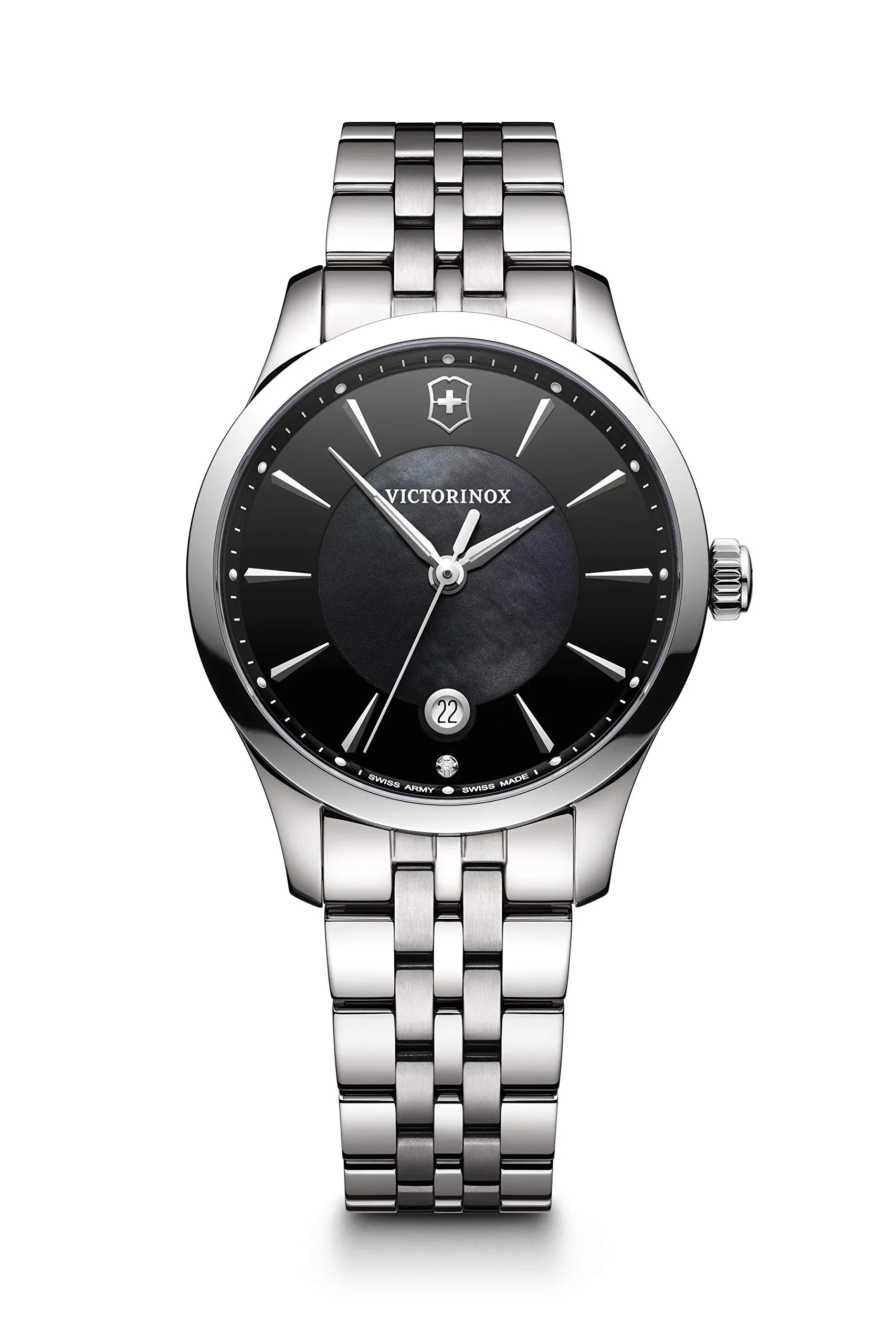 Stainless Alliance Watch Army Swiss Victorinox - - Dial Diamond - Womens MOP