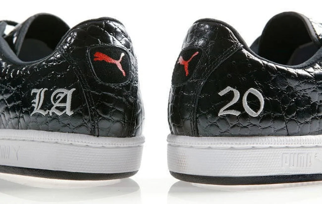 NEW SKIN SPORTIE 7 UNISEX / PUMA LA. SHOES MEN CROCODILE 5.5 WOMEN MATCH BLACK