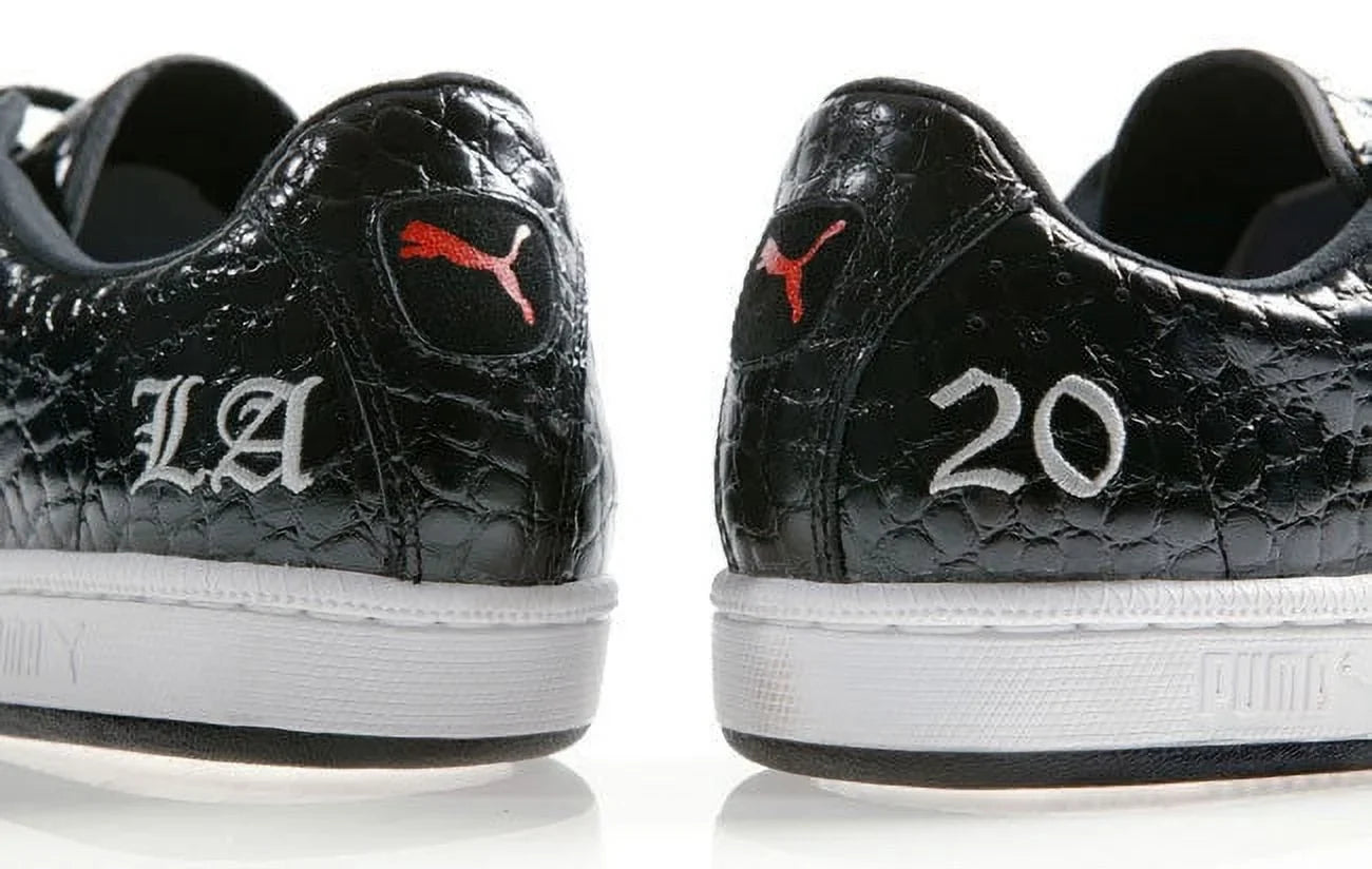 NEW SKIN SPORTIE 7 UNISEX / PUMA LA. SHOES MEN CROCODILE 5.5 WOMEN MATCH BLACK