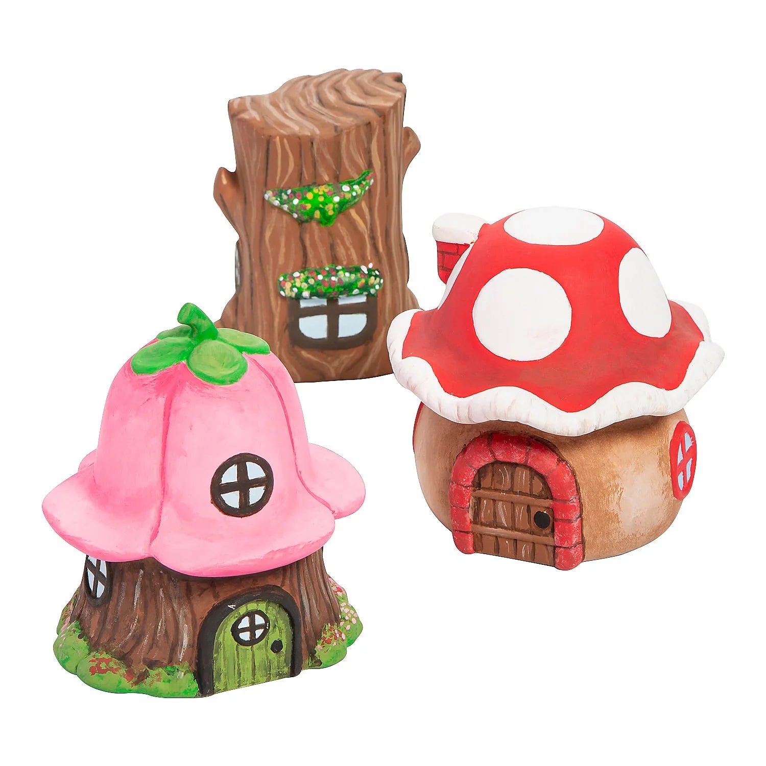 DIY Fairy Fun - Pc 6 Ceramic Express Houses