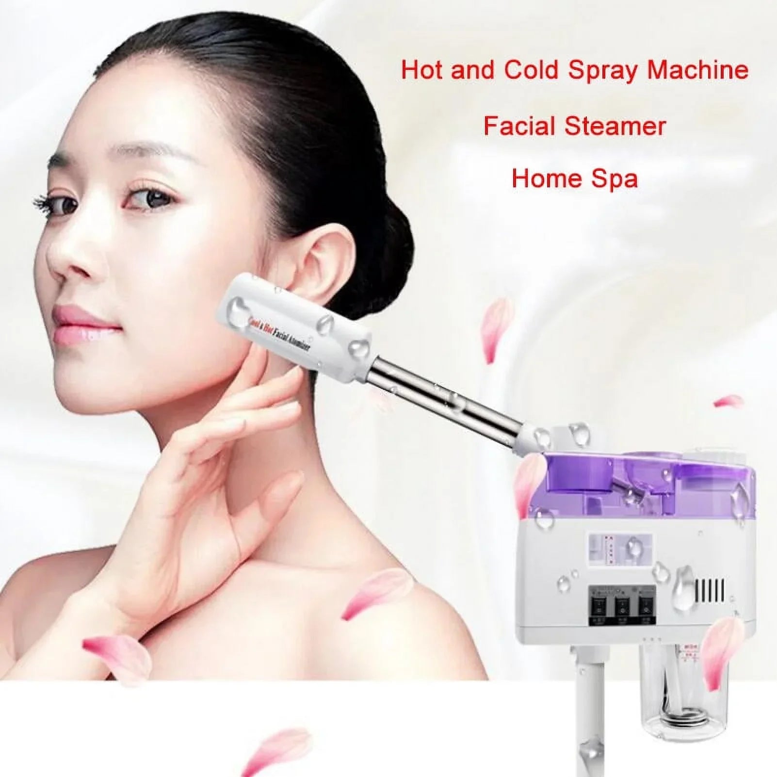 Care EU/US Machine 110/220V 2 Ozone Plug Device Beauty Ion Steaming Home Steamer Hot Spa Sparyer Facial Spray in 1 Skin Cold and