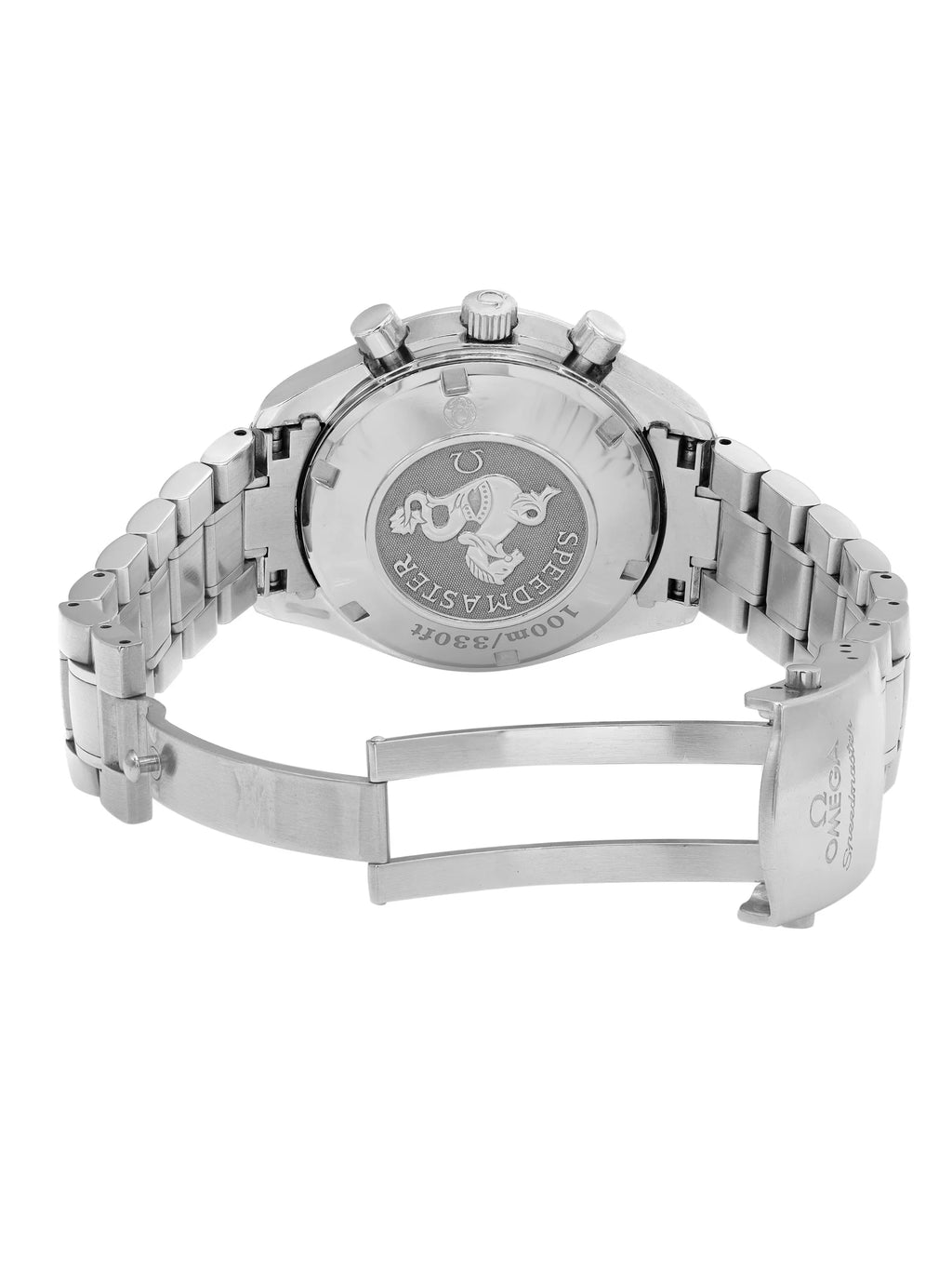 Omega 3210.51.00 Watch Automatic Black Steel Mens Panda Speedmaster Dial 40mm