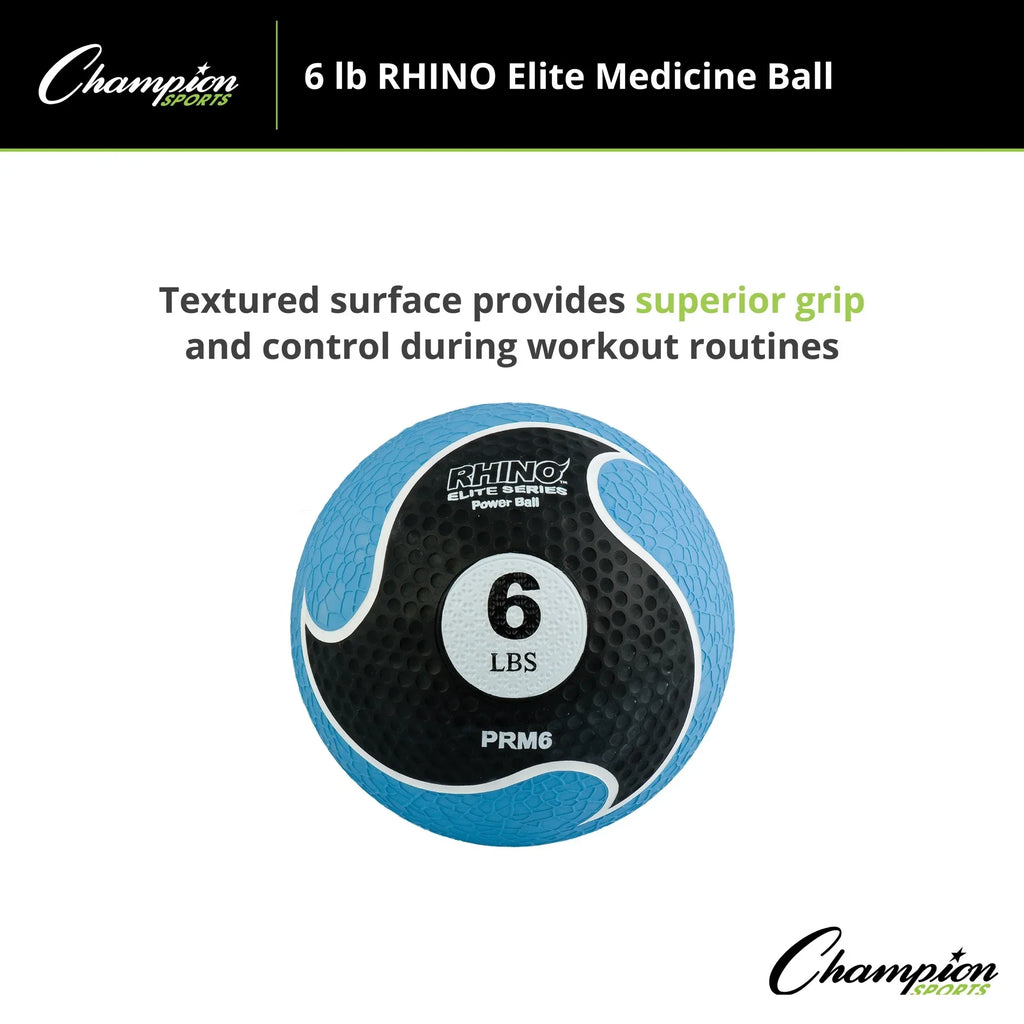 Elite Sports Rhino® Medicine Champion 6lb Ball