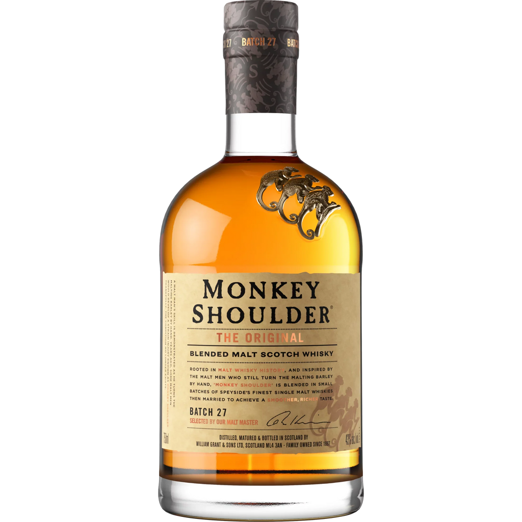 Whisky, Scotch Glass Proof 750ml Monkey 43% Bottle, Shoulder 86 ABV