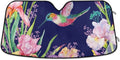 Windshield Inch Front Shade,Blocks Sun Cool Keep Car Flower SUV Your x Folding for Shade Protector Sun Fits to UV Hummingbird Truck,55 Bestwell Vehicle Sun 27.6 Shield Ray Visor
