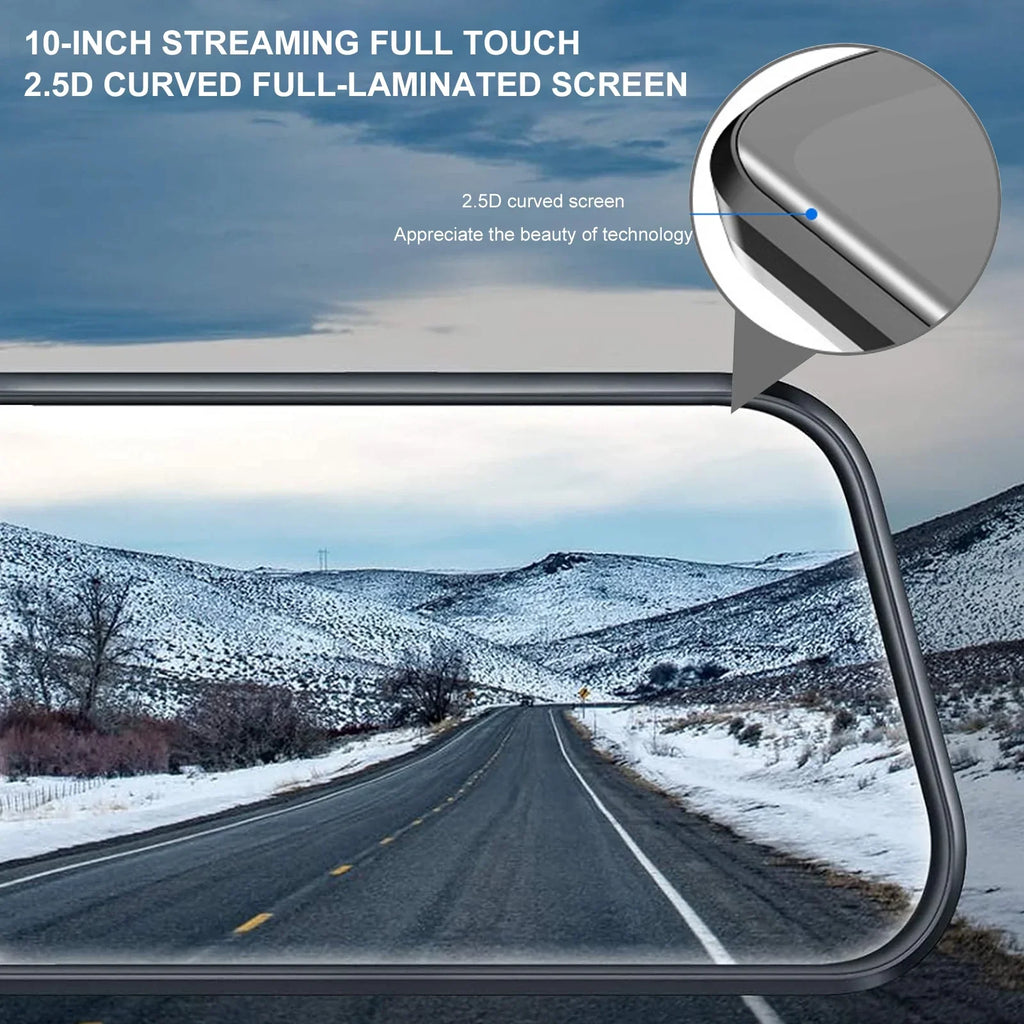 Camera,G-Sensor, Angle,with Backup Cable Rear 170° Front Cam,Kepeak FHD Monitor, and Wide Meters Full Mirror Touch 5.5 Dash 1080P Screen View Parking 10"