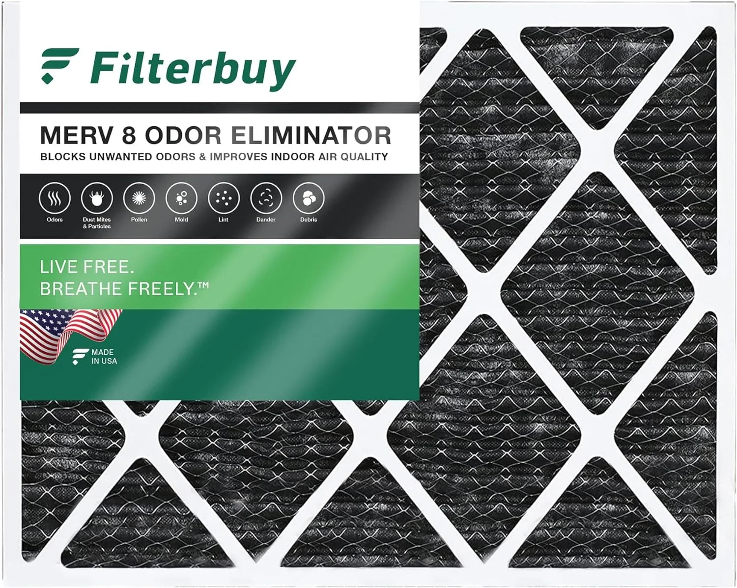 (1-Pack) with Filters 15x20x1 AC MERV Air Activated HVAC 8 Furnace Pleated Odor Filterbuy Carbon Eliminator
