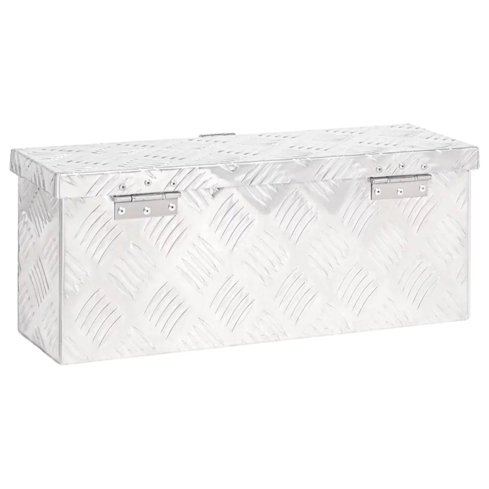 Aluminum Case 5.9 for x Truck Trip Lockable Anself Camping x Storage W Silver x Organizer H) Inches 19.7 Garage, Trailer 8.1 Vehicle, Tool Underbody Box x Toolbox Box (L