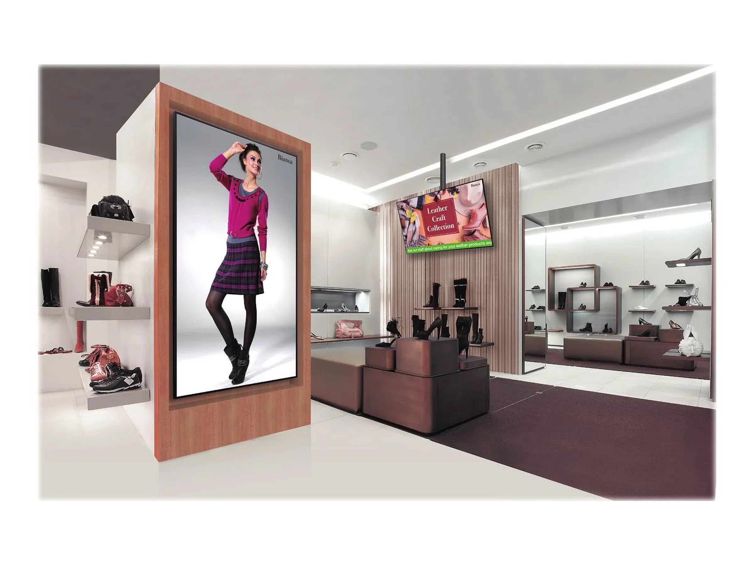 '- Diagonal LCD LED direct-lit (74.6" display viewable) 3840 2160 75" - PN-HB751 (2160p) digital LED-backlit Class - UHD signage x - Sharp 4K