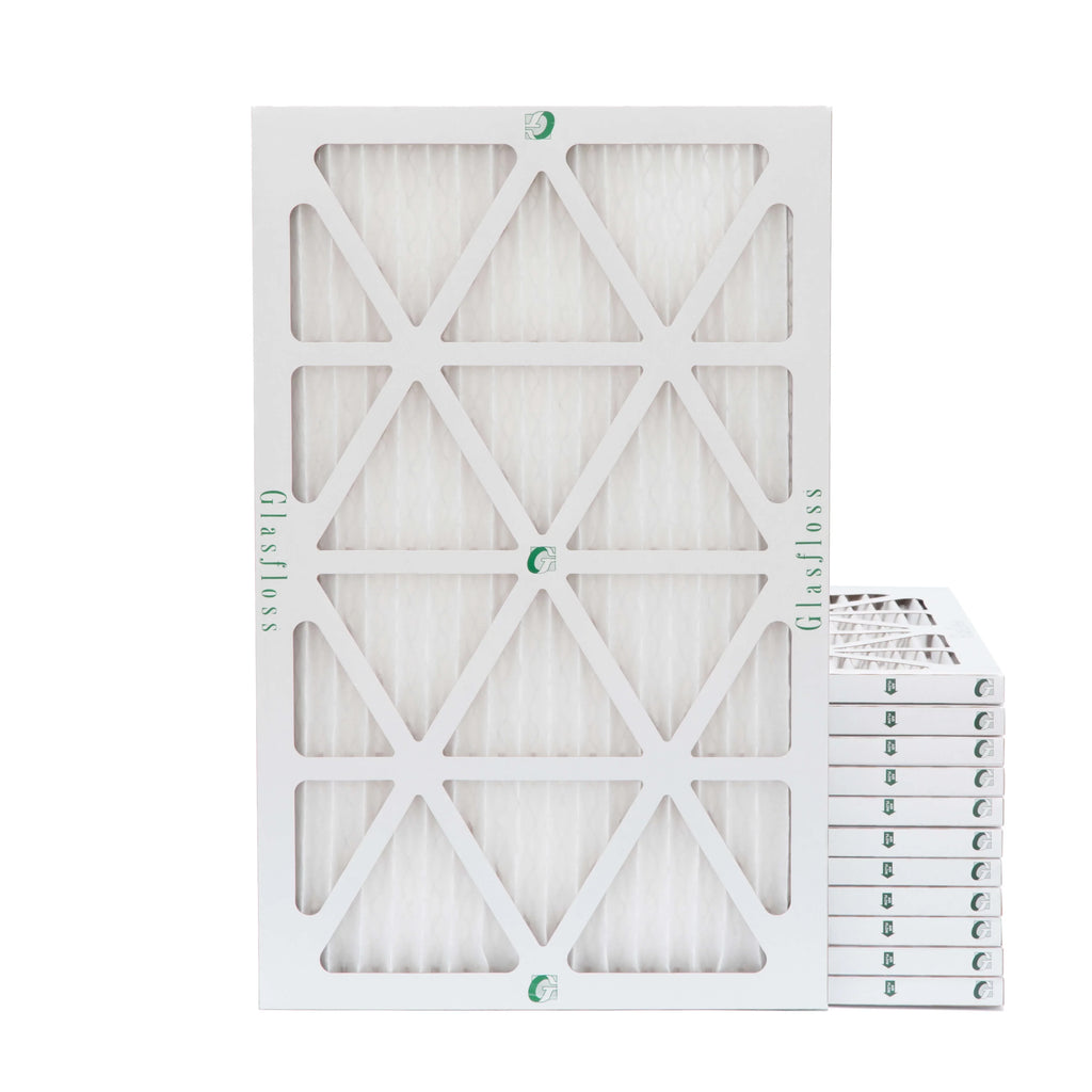12 9-1/2 Pleated Size: MERV x Actual 19-1/2 Air 7/8 of 10x20x1 10 x Glasfloss. Filters Pack by