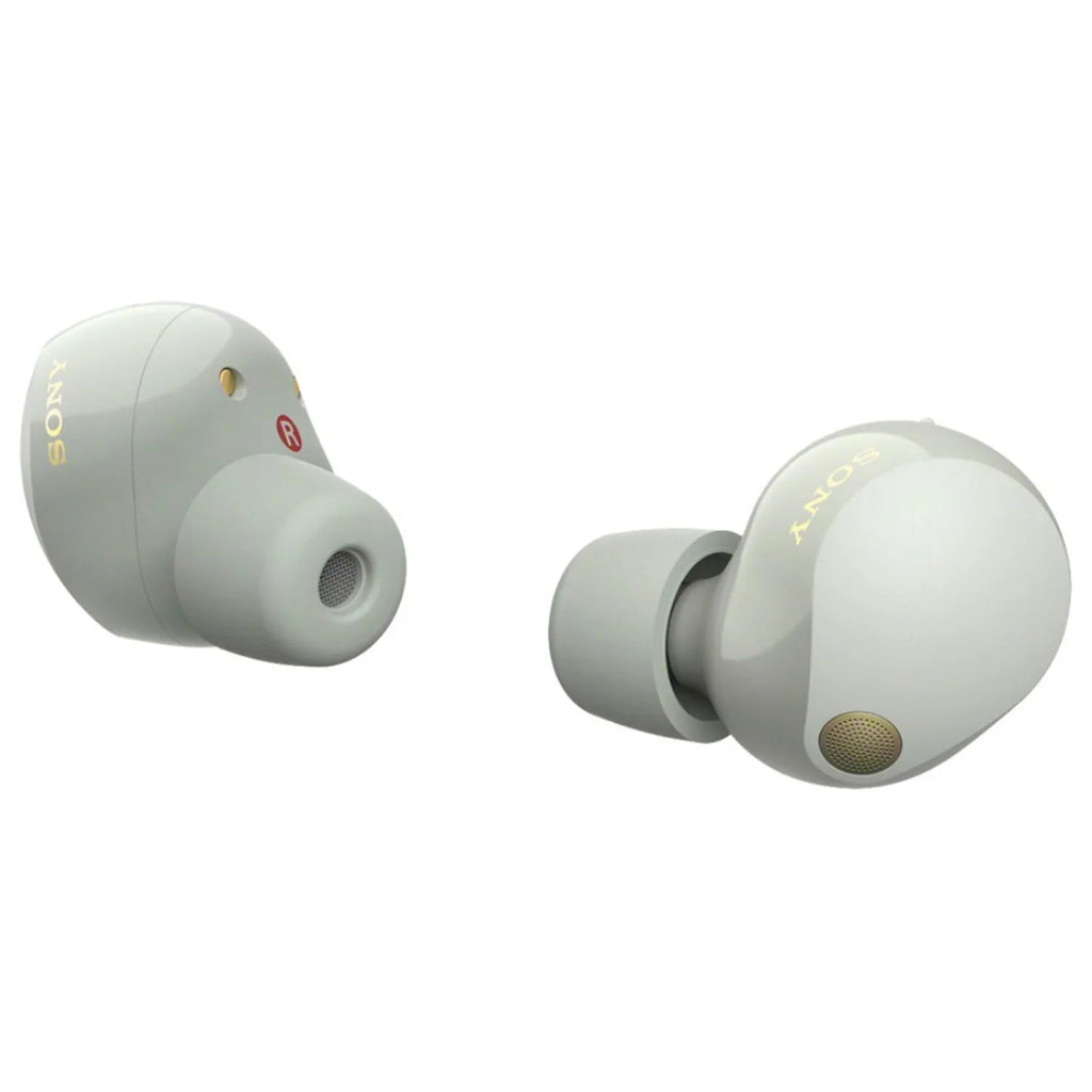 Sony Bundle Wireless Canceling Truly (Silver) Noise Earbuds WF-1000XM5