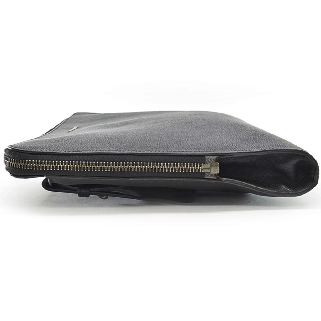 Bag (Good) Nylon Shoulder Burberry Black Men Pre-Owned Canvas Leather BURBERRY