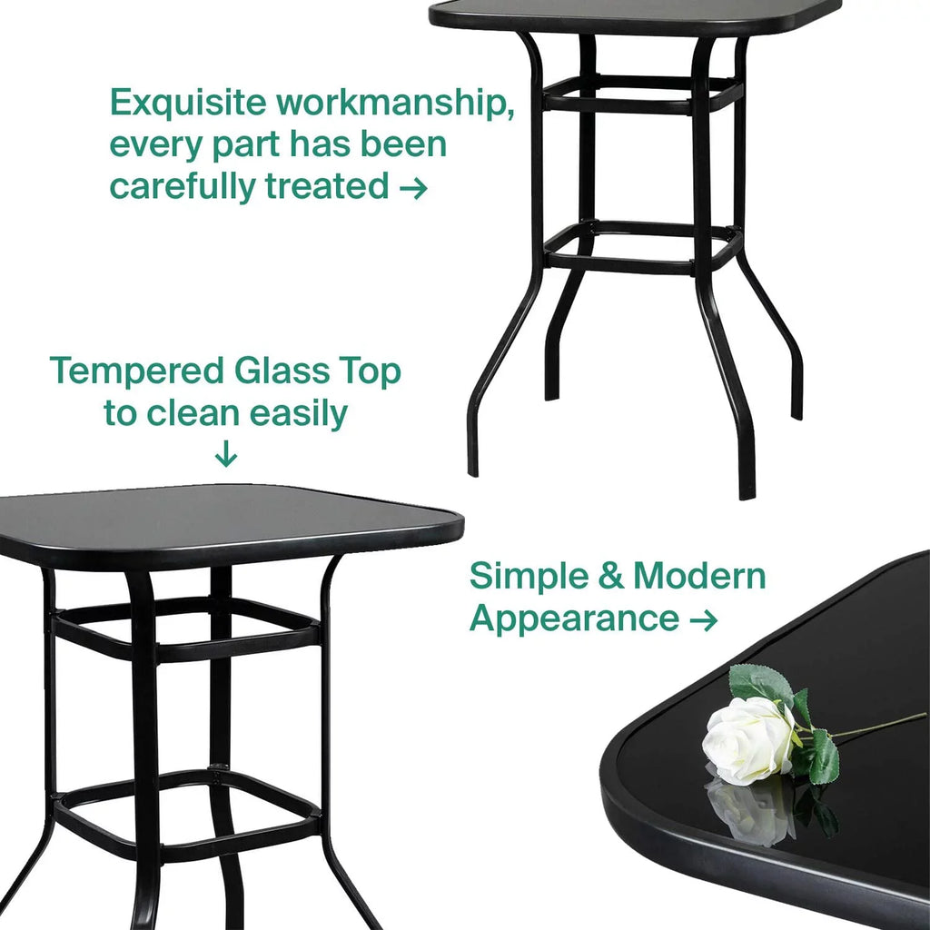 Layla Table Bar Light Glass Weight Bistro