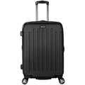 Cole Reaction Expandable Hardside Lightweight inch 8-Wheel Spinner Black, 24” Luggage, Renegade Kenneth Checked-Size