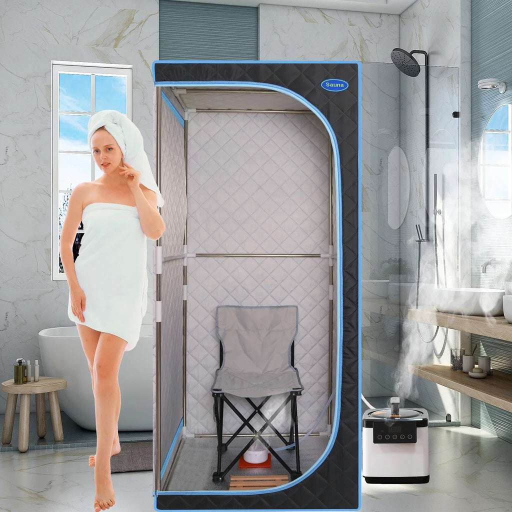 Spa black Box With Full Sauna Sauna Cheelom Home Steam Tent Sauna，Portable Body