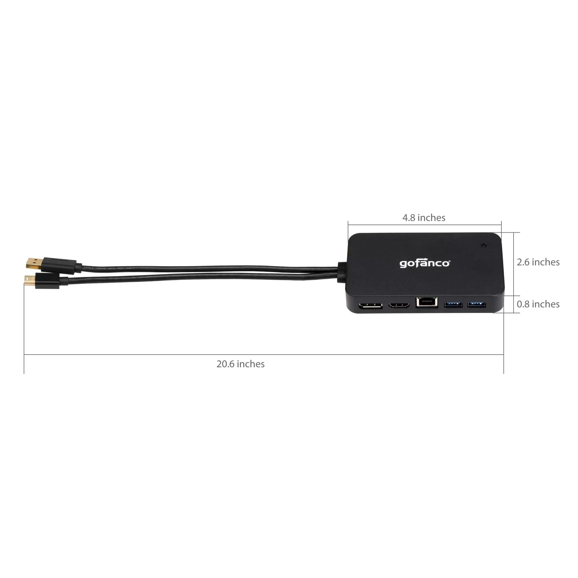 and DisplayPort(Thunderbolt or and Ethernet for Video Pro, gofanco 3.0 - Mini Output HDMI, Adapter 2 DP to Thunderbolt DisplayPort, Surface Hub Gigabit with 2) HDMI Dock/Docking USB Station PC MacBook